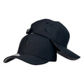 Gorra Polo Negra con Bordado de Alta Densidad y Número 3 en Relieve.