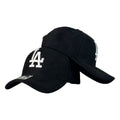 Gorra Equipos Negra con Bordado en Relieve y Visera Curva.
