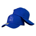 Gorra Equipos Azul con bordado en relieve y visera curva.