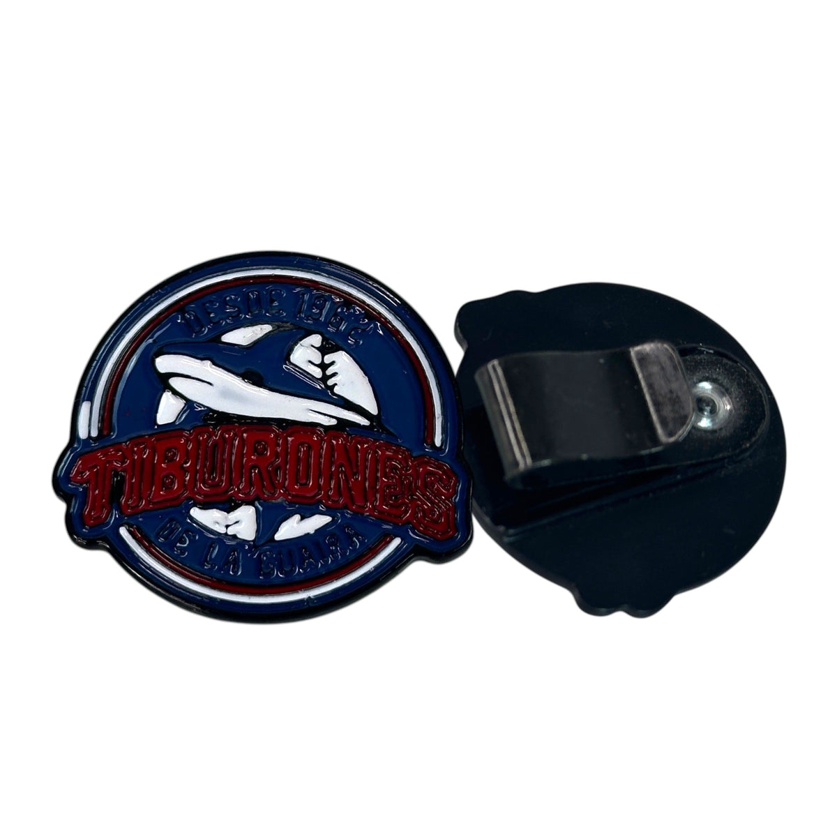 Pines de Tiburones de La Guaira con Broche Metálico y Diseño Esmaltado.
