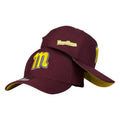 Gorra Venezuela Vinotinto con Bordado Frontal Amarillo y Subvisera Amarilla.