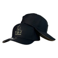 Gorra Niños Negra con Bordado Frontal LA y Visera Curva.