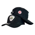 Gorra Toyota Negra en Gamuza con Parche Land Cruiser y Cierre de Cuero.