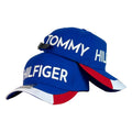 Gorra Tommy Azul con Bordado en Relieve y Cierre de Cuero.