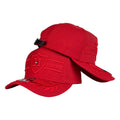 Gorra Tommy Roja con Bordado en Relieve y Visera con Hojas.