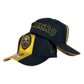 Gorra Venezuela Negra con Bordado en Relieve y Escudo Deportivo.
