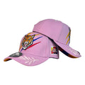 Gorra Colombia Rosa con Bordado de Tigre y Bordado de Rama.