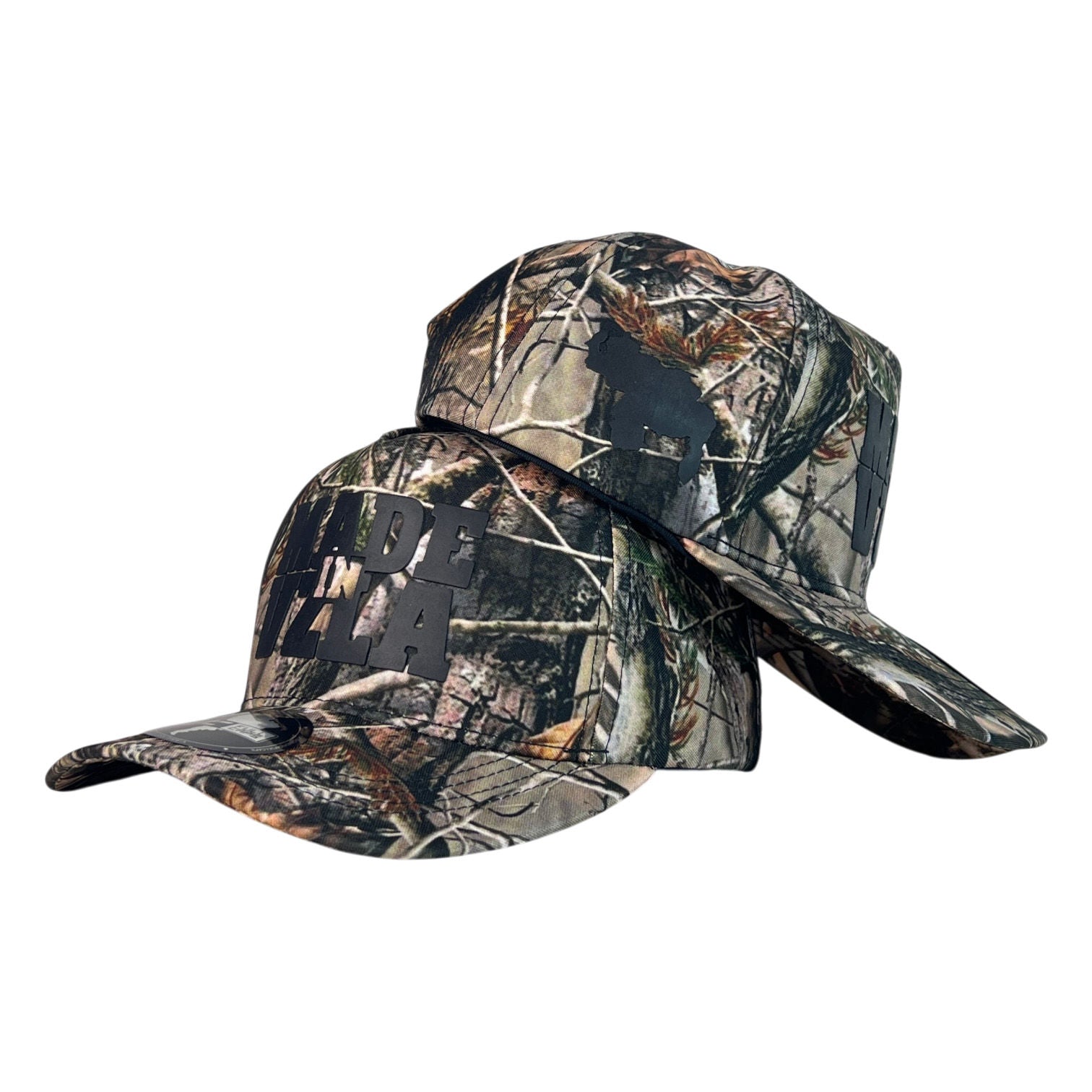 Gorra Venezuela Camo con Estampado en Relieve y Silueta de Mapa.