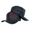 Gorra Barcelona Camo con Bordado en Relieve y Estampado Lateral.