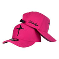 Gorra FE Rosa con Bordado en Relieve y Bordado Lateral.