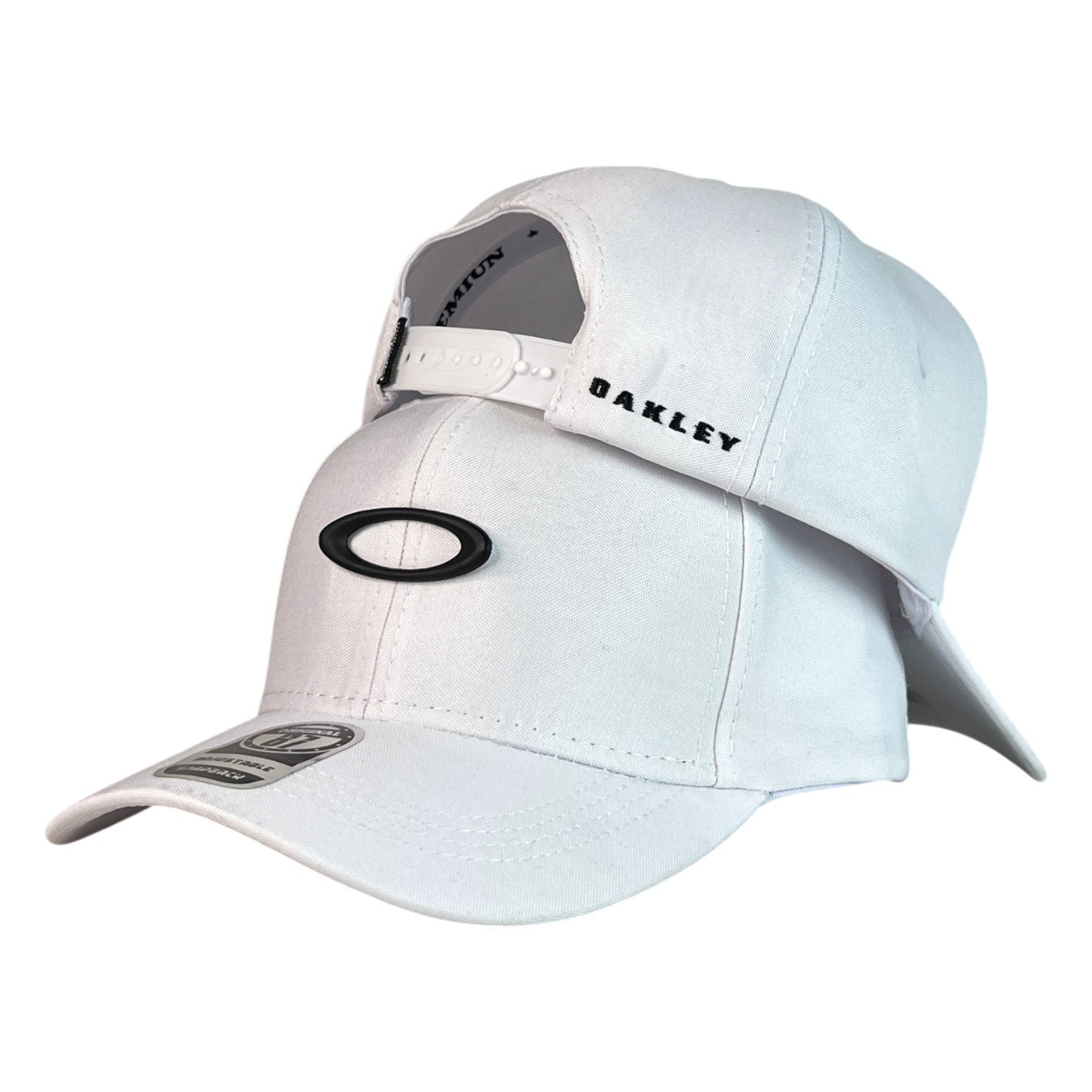 Gorra Oakley Blanca con Logo en Relieve y Cierre Snapback.
