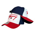 Gorra Tommy Tricolor con Bordado en Relieve y Cierre Ajustable.