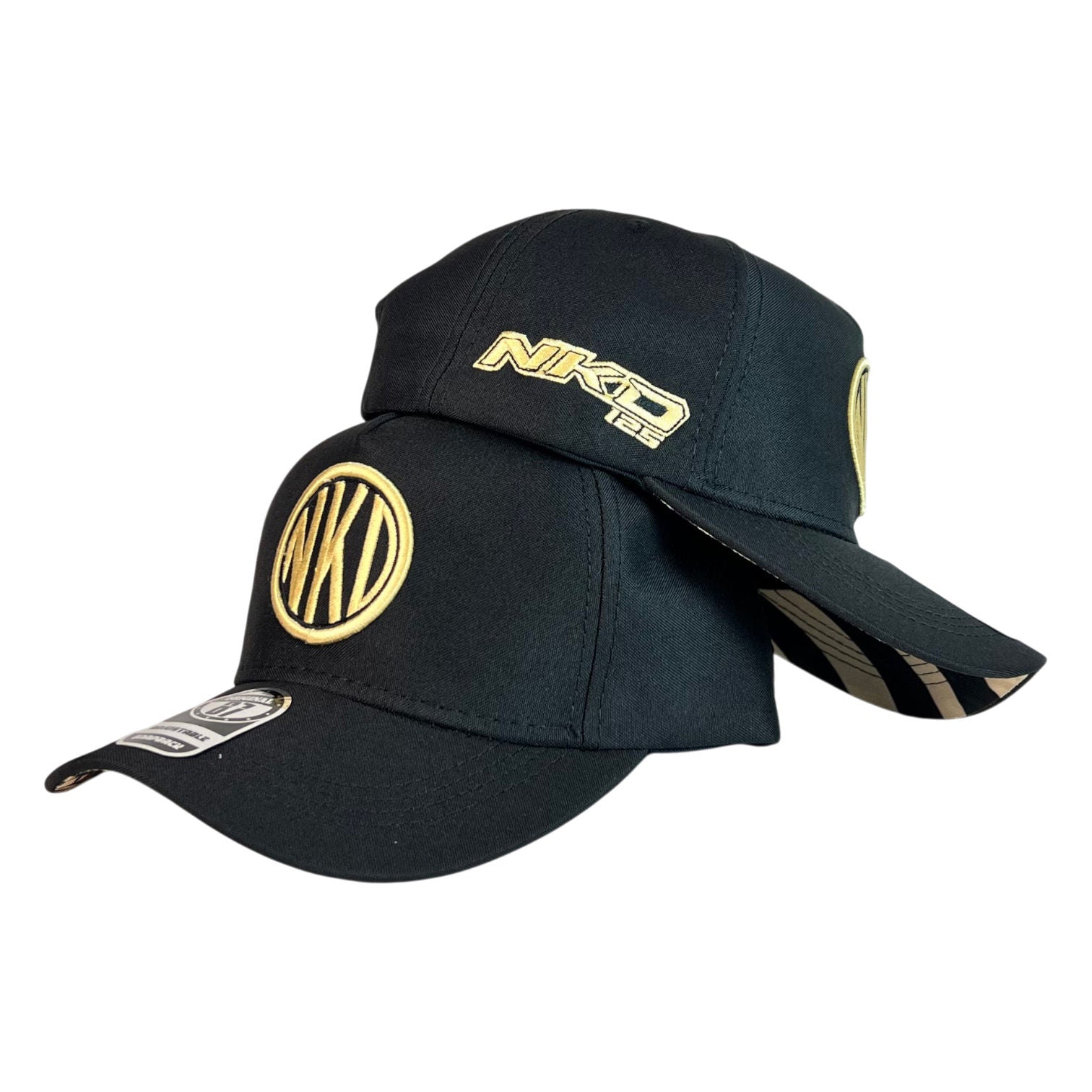 Gorra Motos Negra con Bordado en Relieve y Visera Estampada.