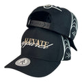 Gorra Alevate Negra con Bordado en Relieve y Estampado Lateral.