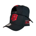 Gorra Westcol Negra con Bordado en Relieve y Estampado Lateral.