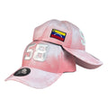 Gorra Venezuela Rosa con Estampado Tie-Dye y Bordado en Relieve.