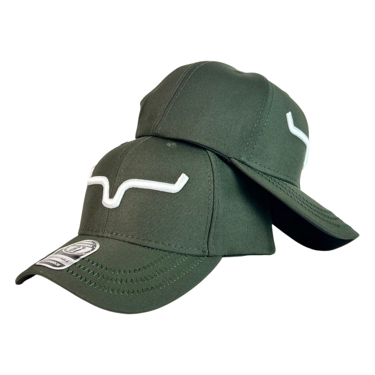 Gorra Kimes Ranch Verde con Bordado en Relieve y Costuras en Visera.