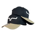 Gorra Kimes Ranch Negra con Visera Beige y Bordado en Relieve.