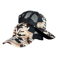 Gorra Kimes Ranch Camo con Malla Negra y Bordado en Relieve.