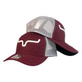 Gorra Kimes Ranch Burdeos con Malla Blanca y Bordado en Relieve.
