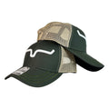 Gorra Kimes Ranch Verde con Malla Beige y Bordado en Relieve.