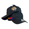 Gorra Colombia Negra con Bordado en Relieve y Bordado de Tigre.